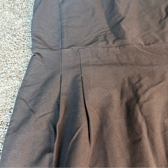 Eileen Fisher Grey washable stretch crepe dress XS gray sleeveless knee length - Picture 9 of 11